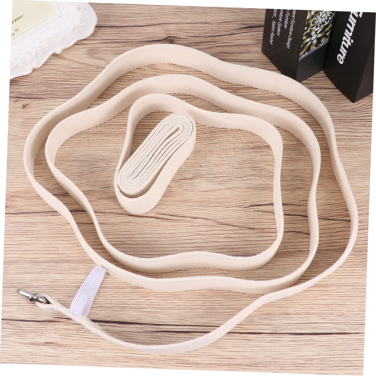 ibasenice Yoga Stretch Belt Sturdy Cotton Yoga Band Portable Exercise Belt for Flexibility