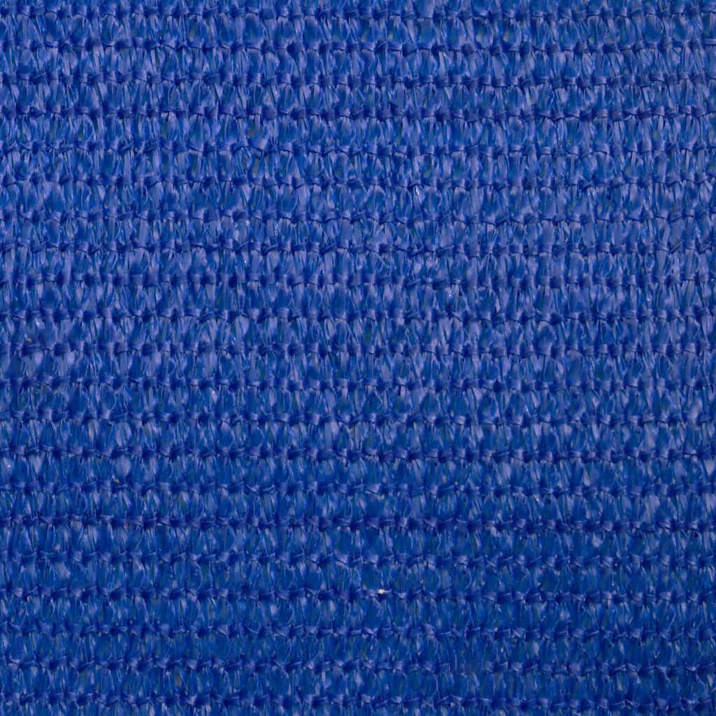 8x16 ft Rectangular Blue HDPE Sun Shade Sail | Made of 160 GSM breathable, tear-resistant fabric and includes ropes for installation on patios, decks, and gardens.