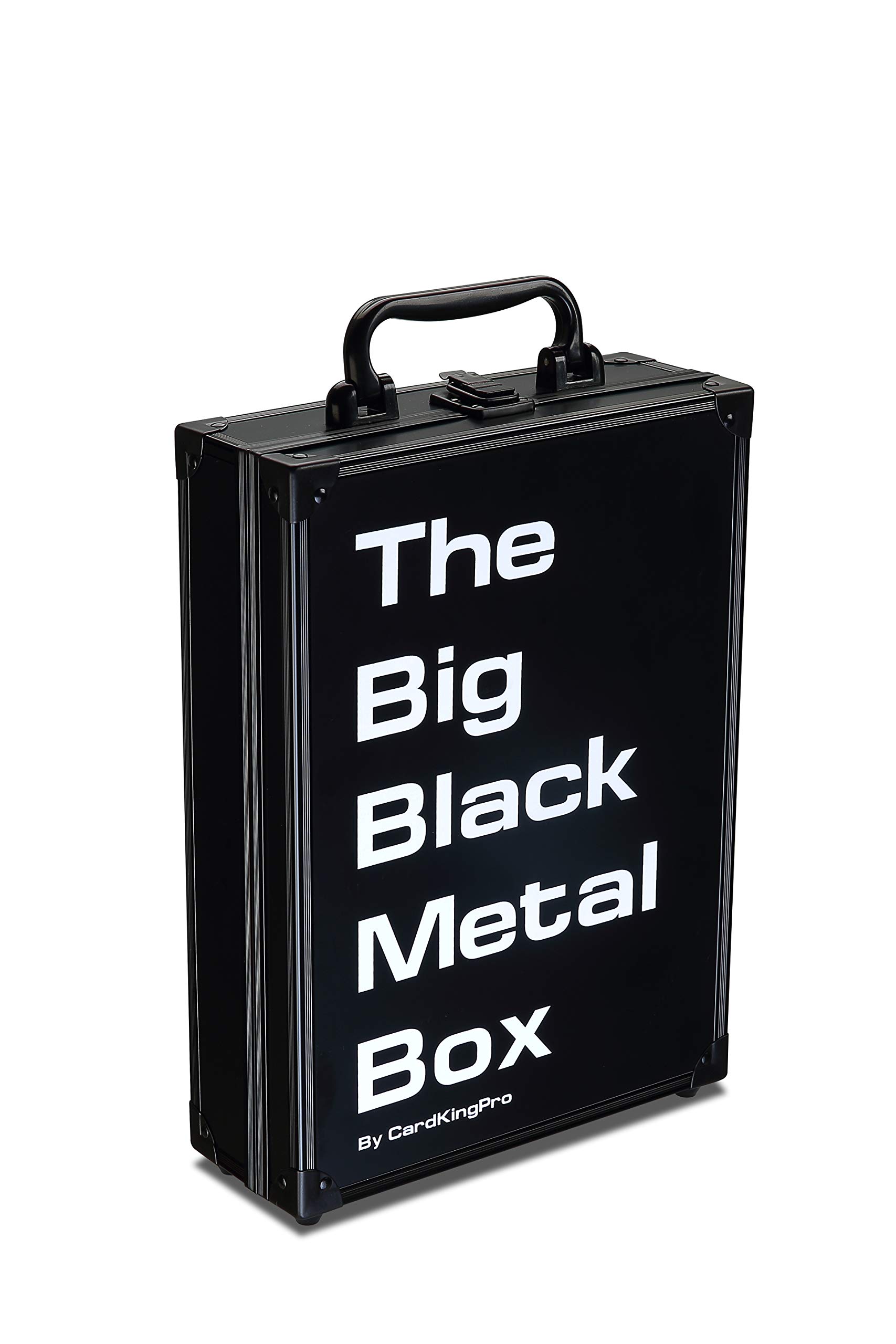 The Big Black Metal Box (PRO Edition) | Case Is Compatible With Magic The Gathering, MTG, All Standard Card Games (Game Not Included) | Includes 8 Dividers | Fits up to 2000 Loose Unsleeved Cards