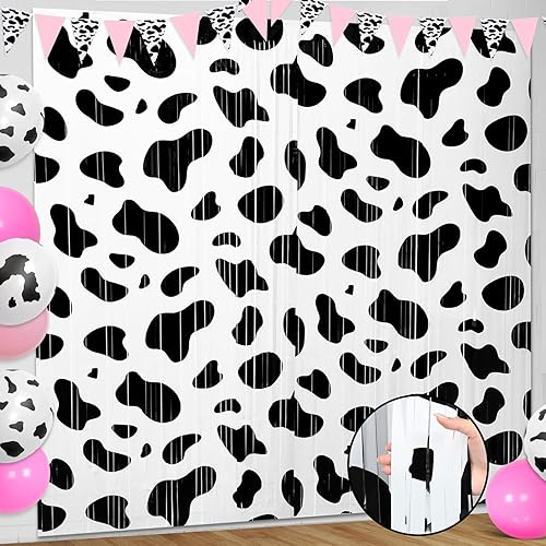 Miniatura 9 de Paquete de 2 decoraciones de fiesta geniales de 3.3 x 6.6 pies, dos decoraciones de fiesta hippie bohemio, cortina de flecos de papel de aluminio,