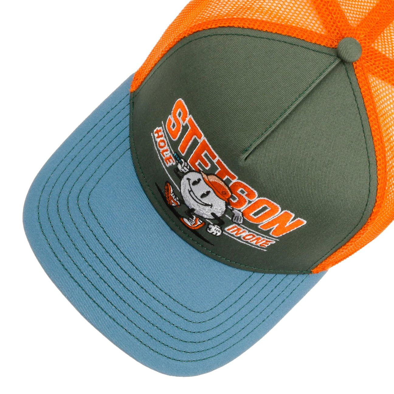 Stetson Hole in One Gorra Trucker de Beisbol Unicolor Malla Snapback Hombre Todo el ano
