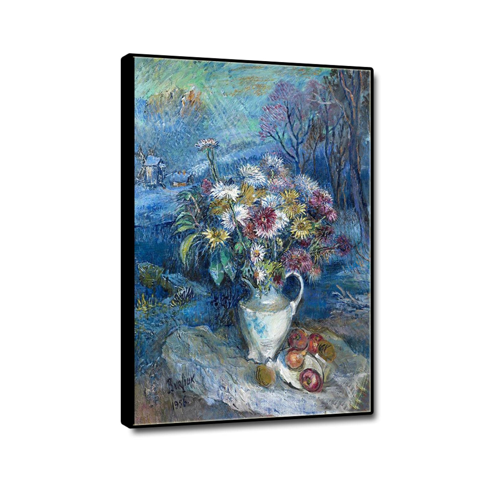 Amazon.co.jp: David Burliuk 有名な絵画: 白い花瓶の花