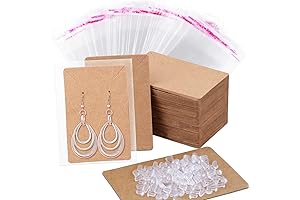 EZRA Display Cards Jewelry Holders (100-Pack Earring Display Cards)