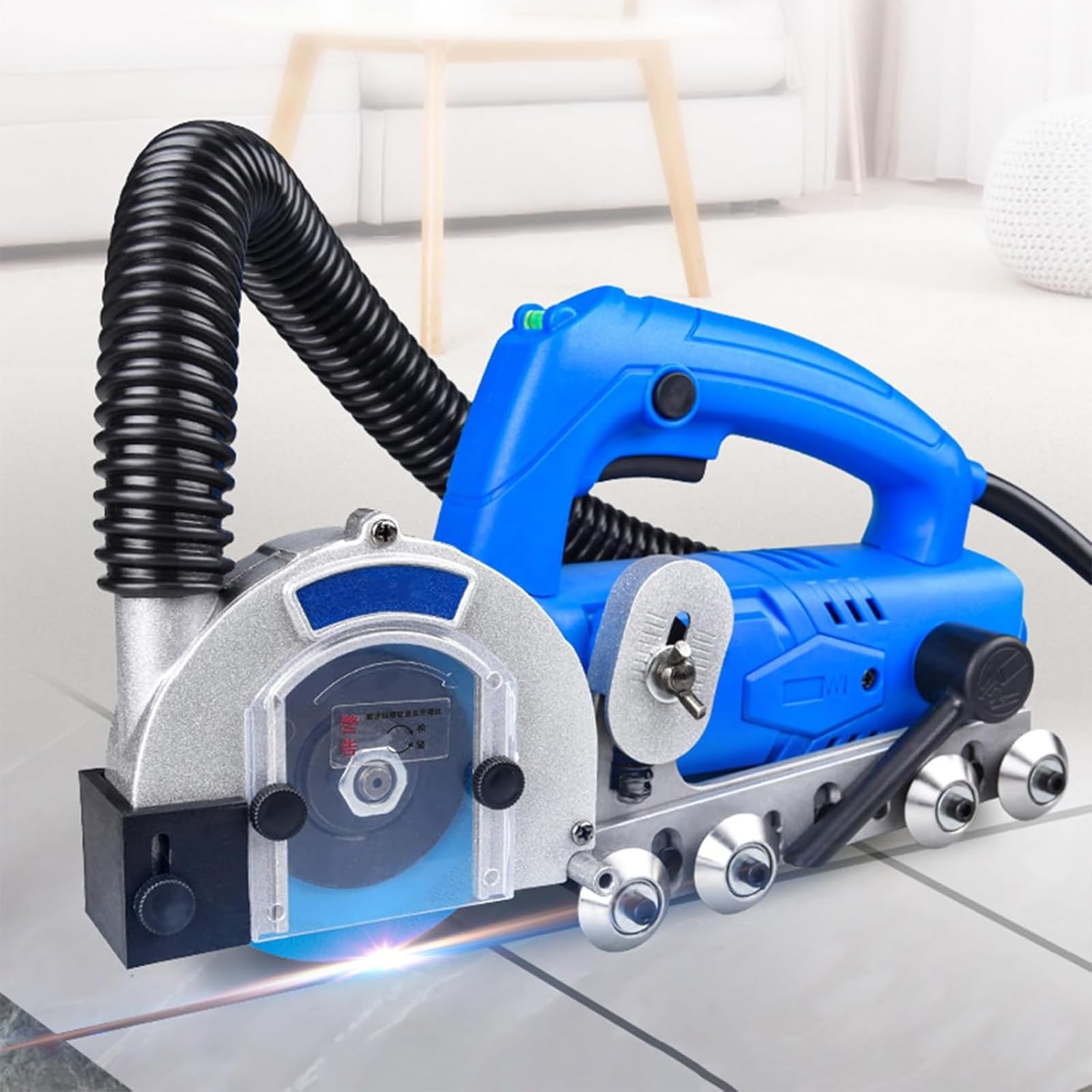 Limpiadora eléctrica de lechada de 1200 W, máquina portátil de autosucción para Abrir lechada de Azulejos de 9000 RPM para una limpieza eficiente entre azulejos y suelos