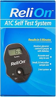 ReliOn FastA1C At-Home Diabetes Test A1C System