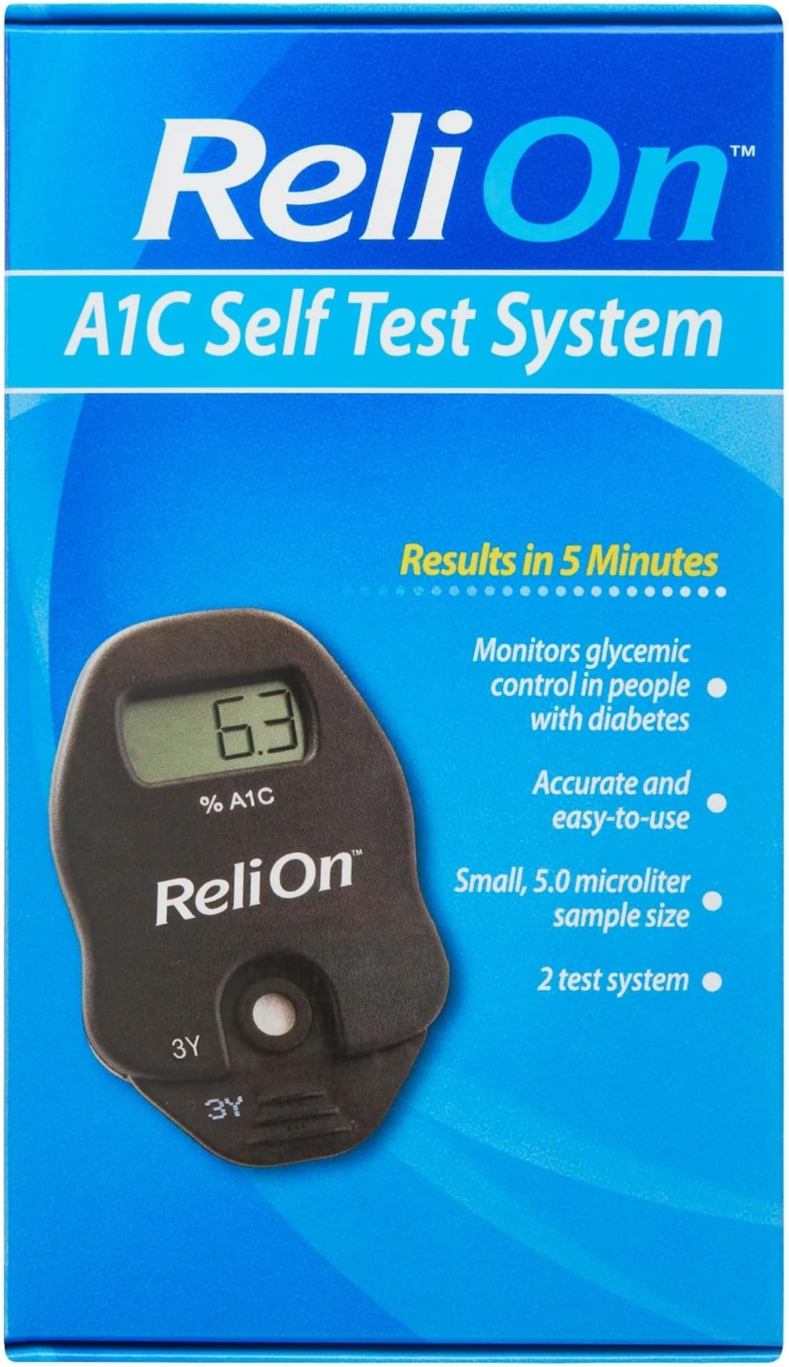 ReliOn FastA1C At-Home Diabetes Test A1C System