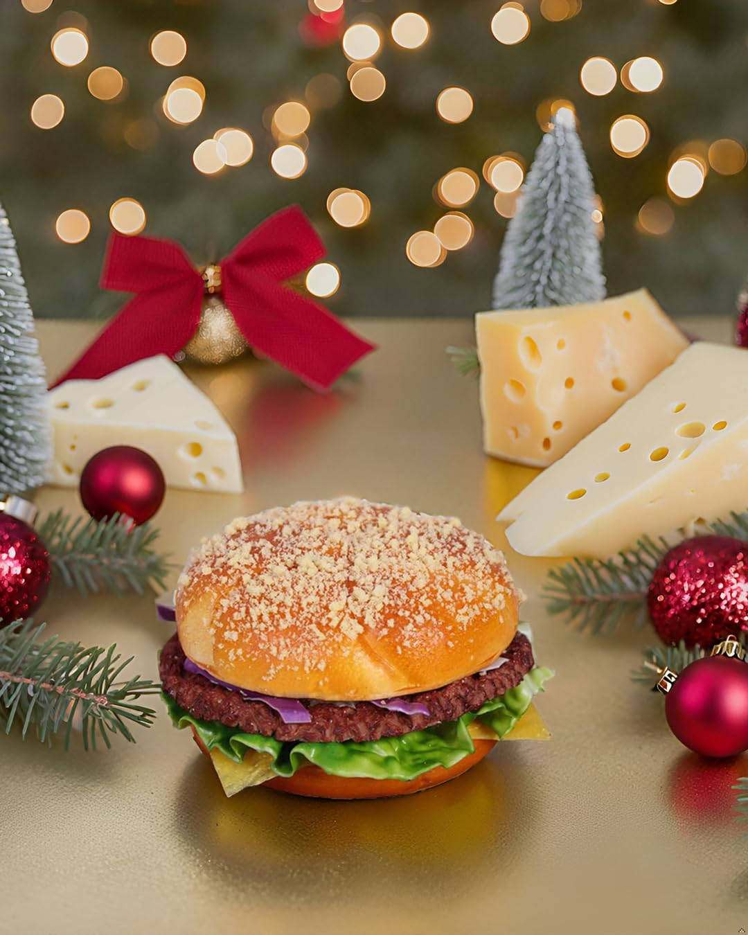 Hamburger artificiale finto hamburger realistico falso cibo pane modello fotografia puntello per la casa cucina negozio festa decorazione display