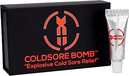 Tratamiento para el herpes labial, fabricado en Estados Unidos, mentol al 1,7%, alivio, bálsamo labial medicado de tratamiento rápido, alivio