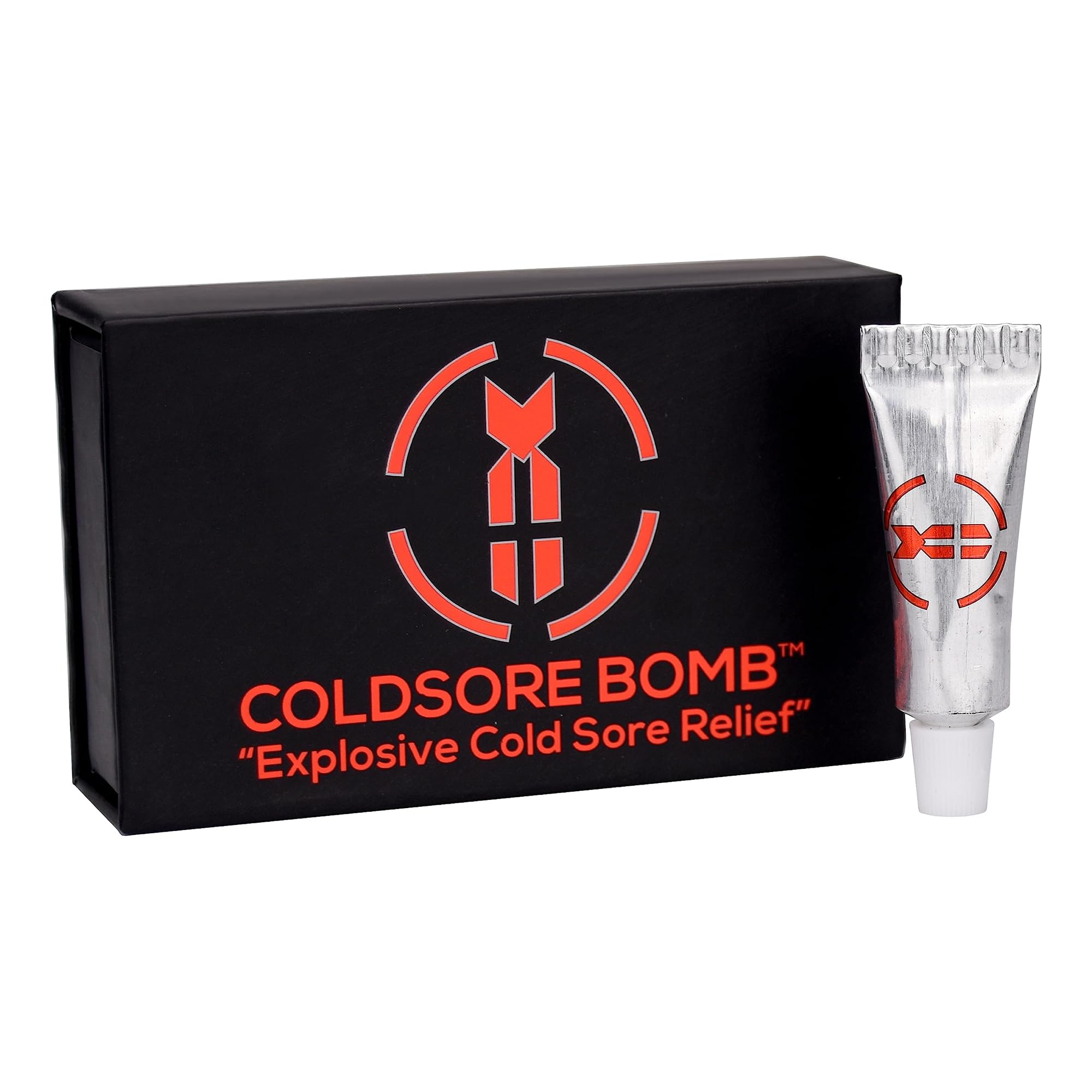 Coldsore Bomb – Natural Cold Sore Relief with Dragon's Blood (Croton Lechleri) – Fast Relief Lip Balm with 1.7% Menthol, Tea Tree Oil & Coconut Oil –