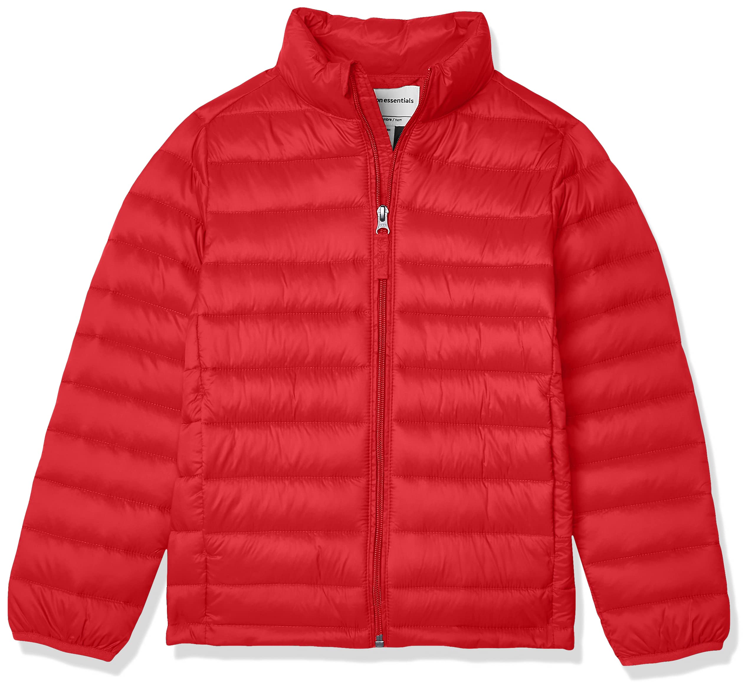Amazon EssentialsBoys' Lightweight Water-Resistant Packable Puffer Jacket, Red, X-Large