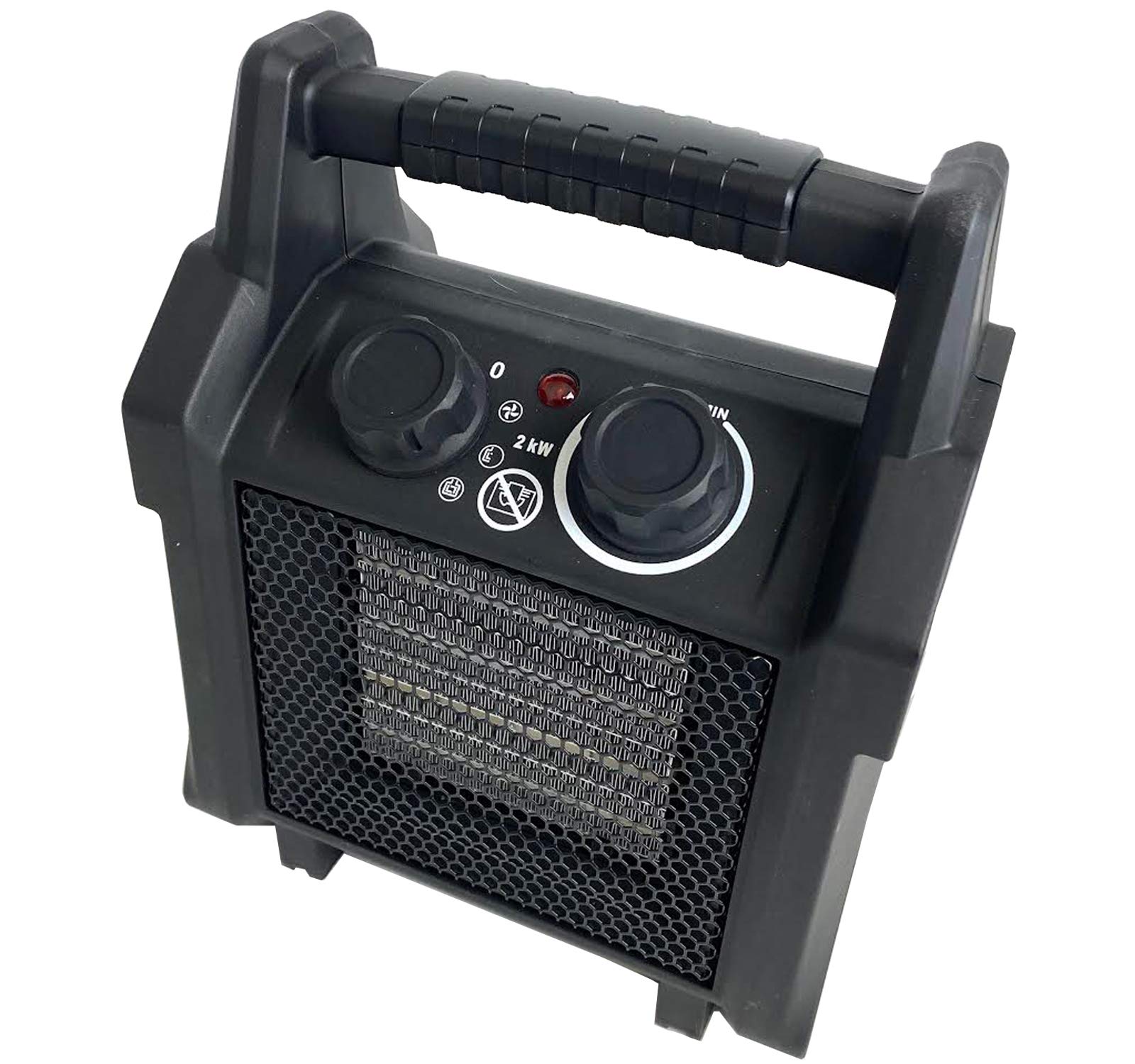 Autojack 2KW Electric Ceramic Fan Heater Industrial Portable Workshop  Garage Shed Heating 3 Heat Settings 240V Light Weight : Amazon.co.uk: DIY u0026  Tools