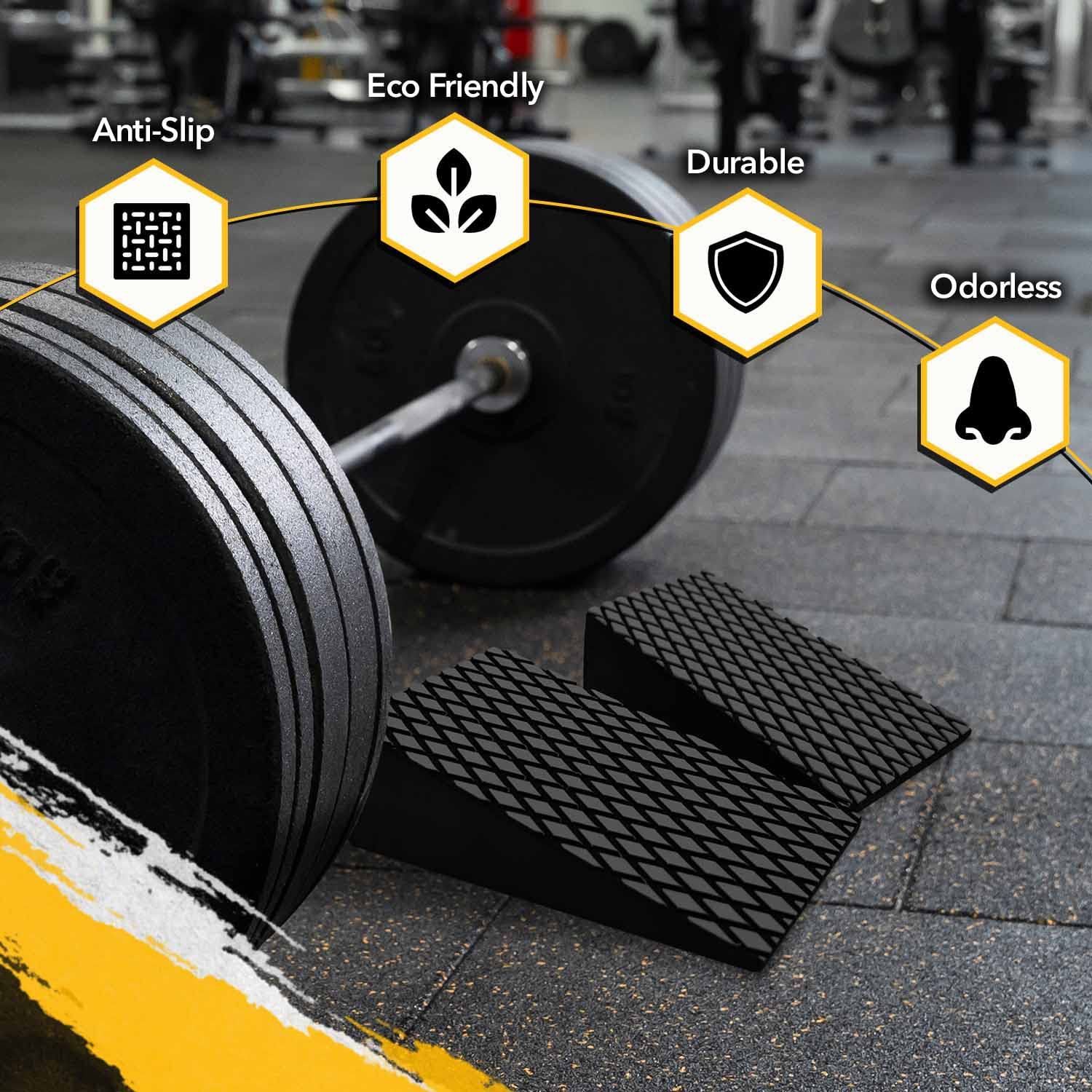 Hugger Mugger Cork Yoga Wedge - Natural Traction, Joint Support, Durable and Stable, Made from Renewable Cork, Great for Downward Dog BL-CORK-WEDGE