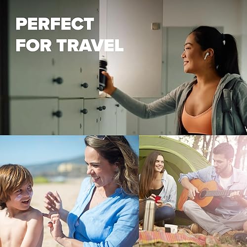 Miniatura 3 de Pinnacle Mercantile Paquete de 6 botellas de plástico para apretar, tapa abatible, 8 onzas, recargable, champú de viaje, jabón y loción,