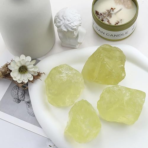 Miniatura 4 de XIANNVXI Cristales de citrino grandes de 2.5 pulgadas, piedras en bruto naturales, piedras preciosas a granel para curación de reiki, envoltura de