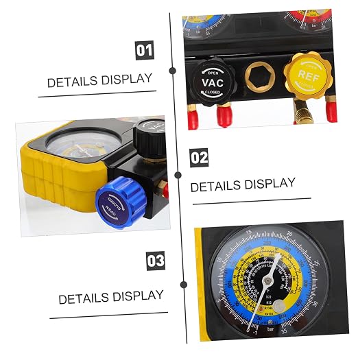 Set de Manómetro para HVAC con Kit Diagnóstico y Accesorios miniatura 6
