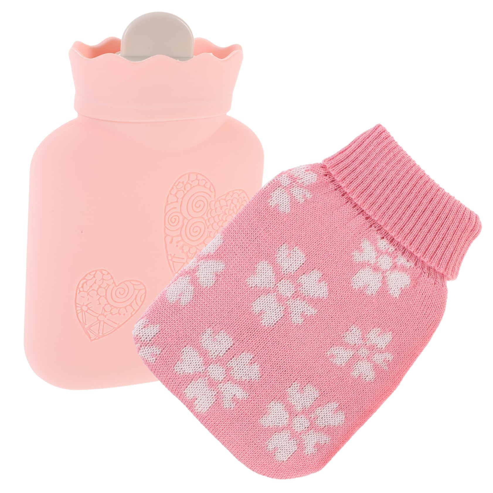 SEWOART Hot Water Bag Adorable Warm Water Pouch for Hands Leak Design Belly Warmer for Winter Present for Family and Friends