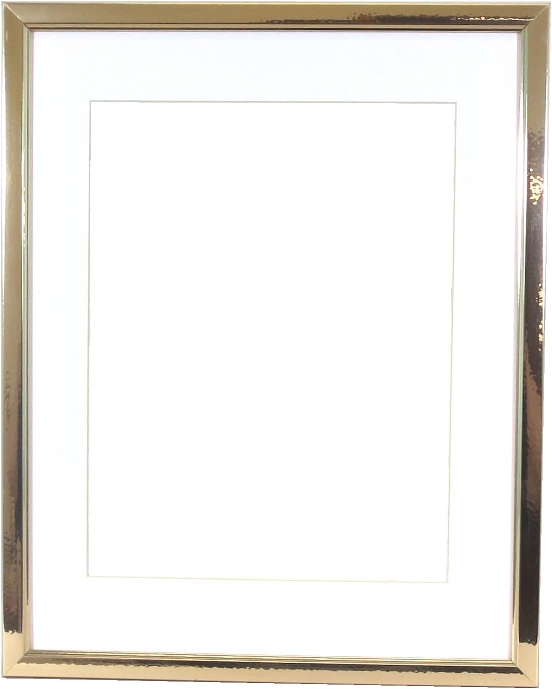 About Frames Inc. Gold Polymer Certificate Frame with Mat 11x14 (White)