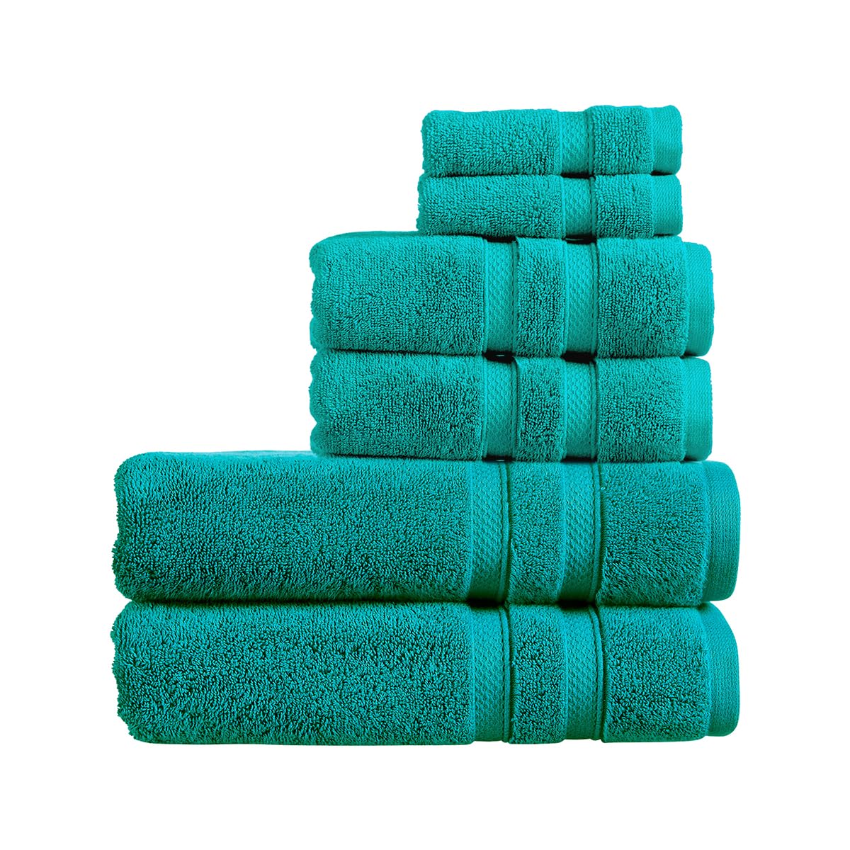 Christy Chroma Bath Towels | Set of 2 | Highly Absorbent Heavyweight 675GSM | Bold and Bright | Soft Velvety Smooth Bathroom Shower Towels | 100% Cotton | Sustainably Made | White — view 135