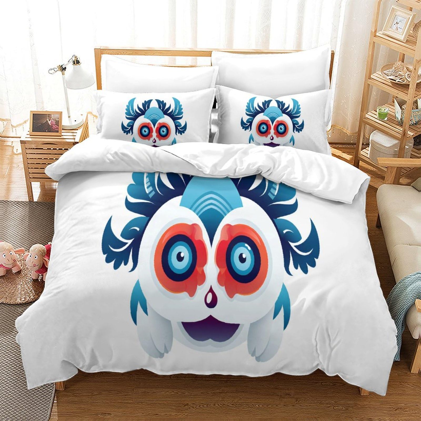Parure de lit Masque du Diable 3D pour transformer le décor d'une chambre