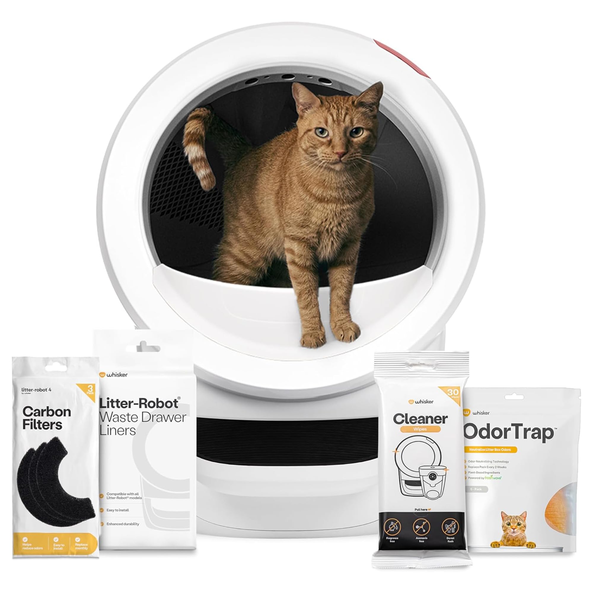 Whisker Litter-Robot 4 Supply Bundle, White