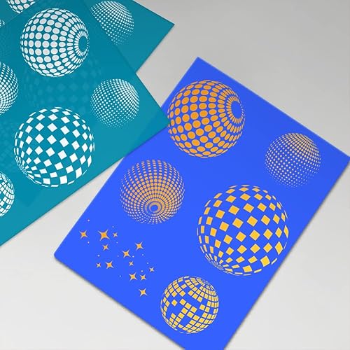 Miniatura 7 de OLYCRAFT Pantalla de seda de 4 x 5 pulgadas para arcilla polimérica, plantillas de arcilla, plantillas de arcilla reutilizables, plantillas de