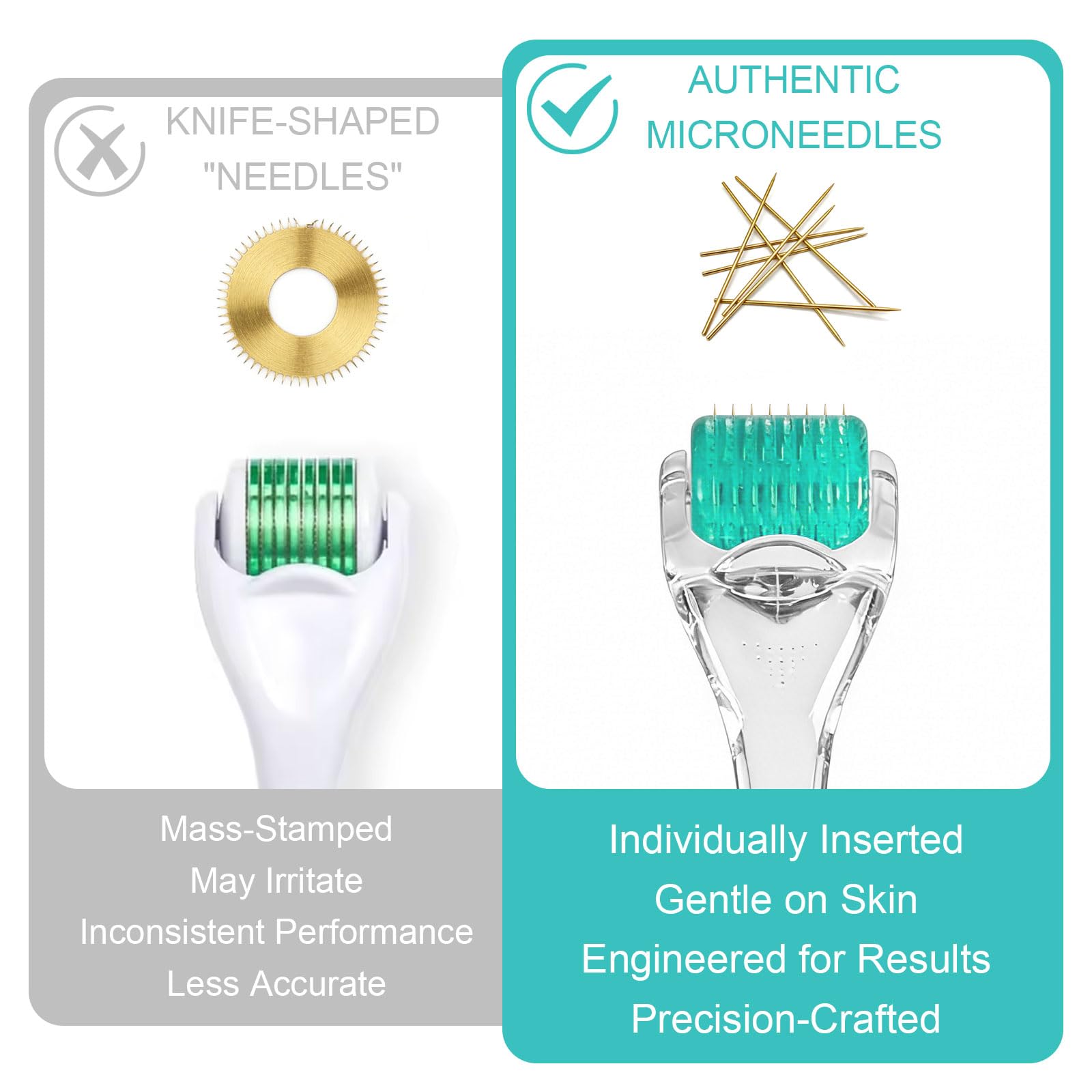 Derma Roller 0.5mm sistema antietà con 192 microaghi, anti-invecchiamento, acne, smagliature, cellulite, riduce la perdita di capelli