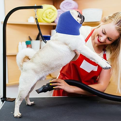 Miniatura 7 de cobee Redecilla para perro calentador de cuello y orejas, orejeras para mascotas para mayor comodidad, antiansiedad, baño, aseo y reducción de