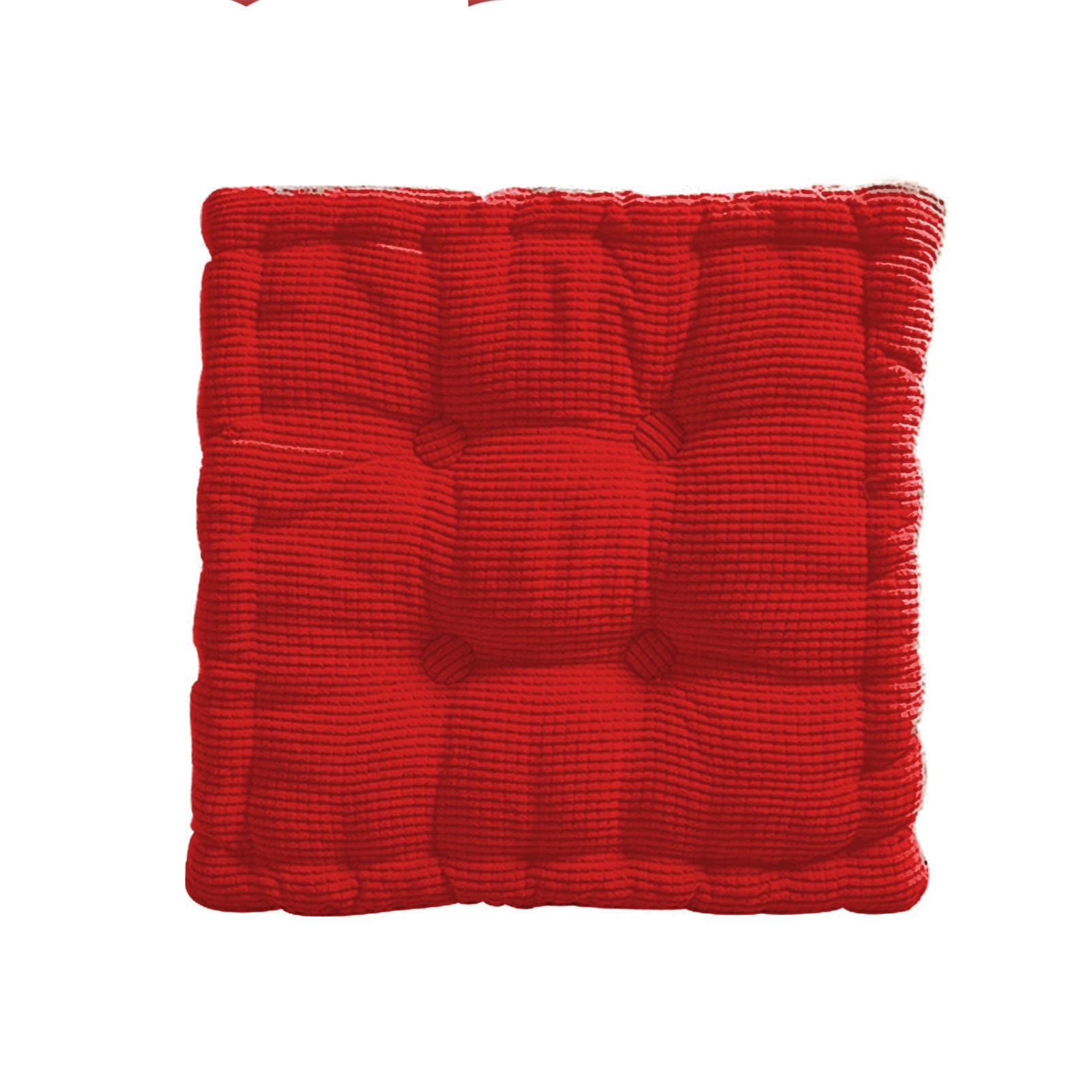 CXFSCD Armchair Booster Cushion Dining Chair Large Firm 40cm Square Seat Pad With Supportive 8 Cm Thick For The Elderly, Post Operative And Pregnancy(Color:Red)