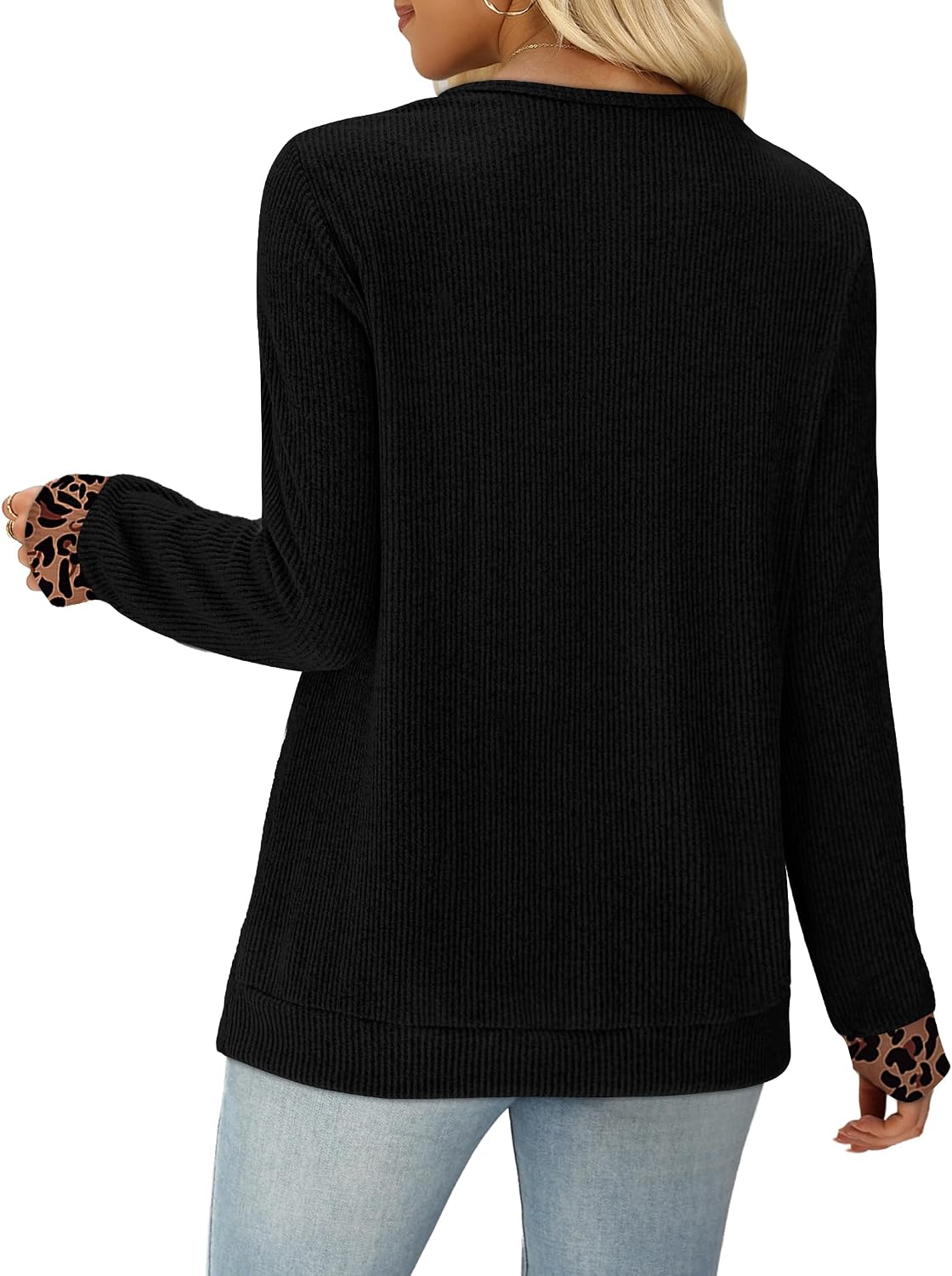 Womens Sweaters Henley Teacher Shirts Business Casual Outfits Fall Tops