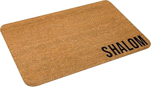 Miniatura 3 de Shalom - Tapete de bienvenida para puerta delantera, entrada al aire libre, felpudo Shalom para puerta, regalo de inauguración de la casa, boda,