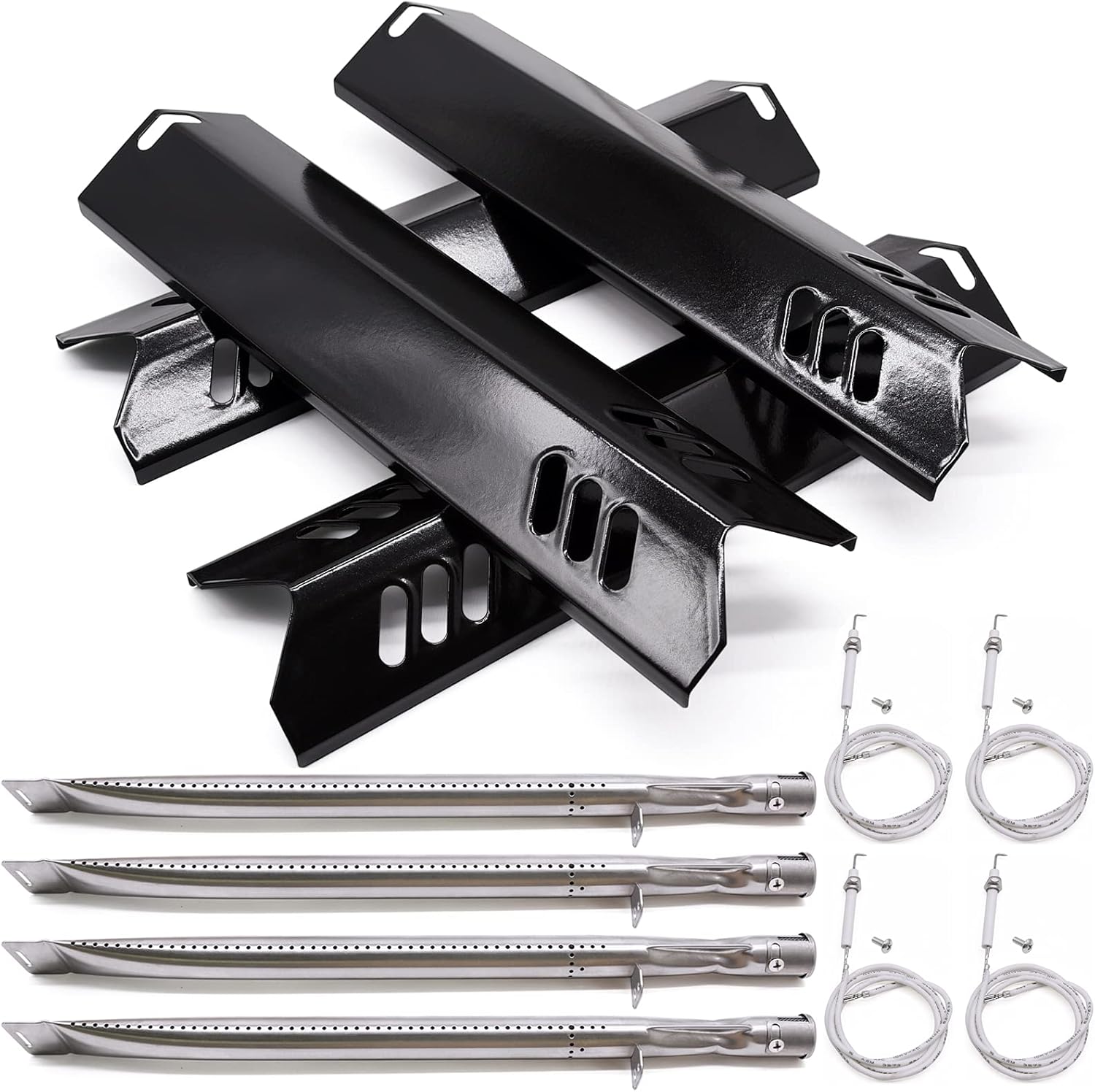 Adviace Grill Parts Kit Compatible with Dyna-Glo DGF493BNP Dynaglo DGF493BNP Backyard Grill BY13-101-001-12 BY14-101-001-02 BHG Grill BH13-101-099-01 BH15-101-099-02, 4 Pack Grill Heat Shields Burner