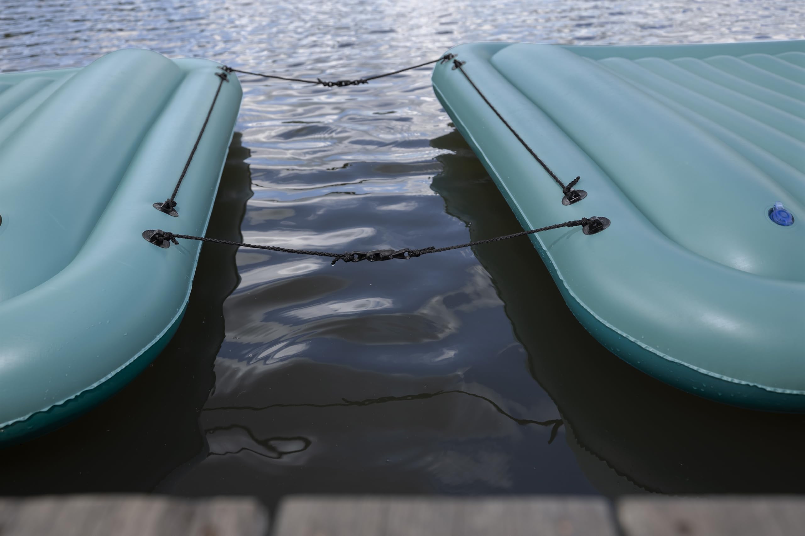 Bestway - Plateforme Flottante Gonflable Sun Soaker pour 4 Personnes - 269 cm x 183 cm x 25,5 cm - Bleu
