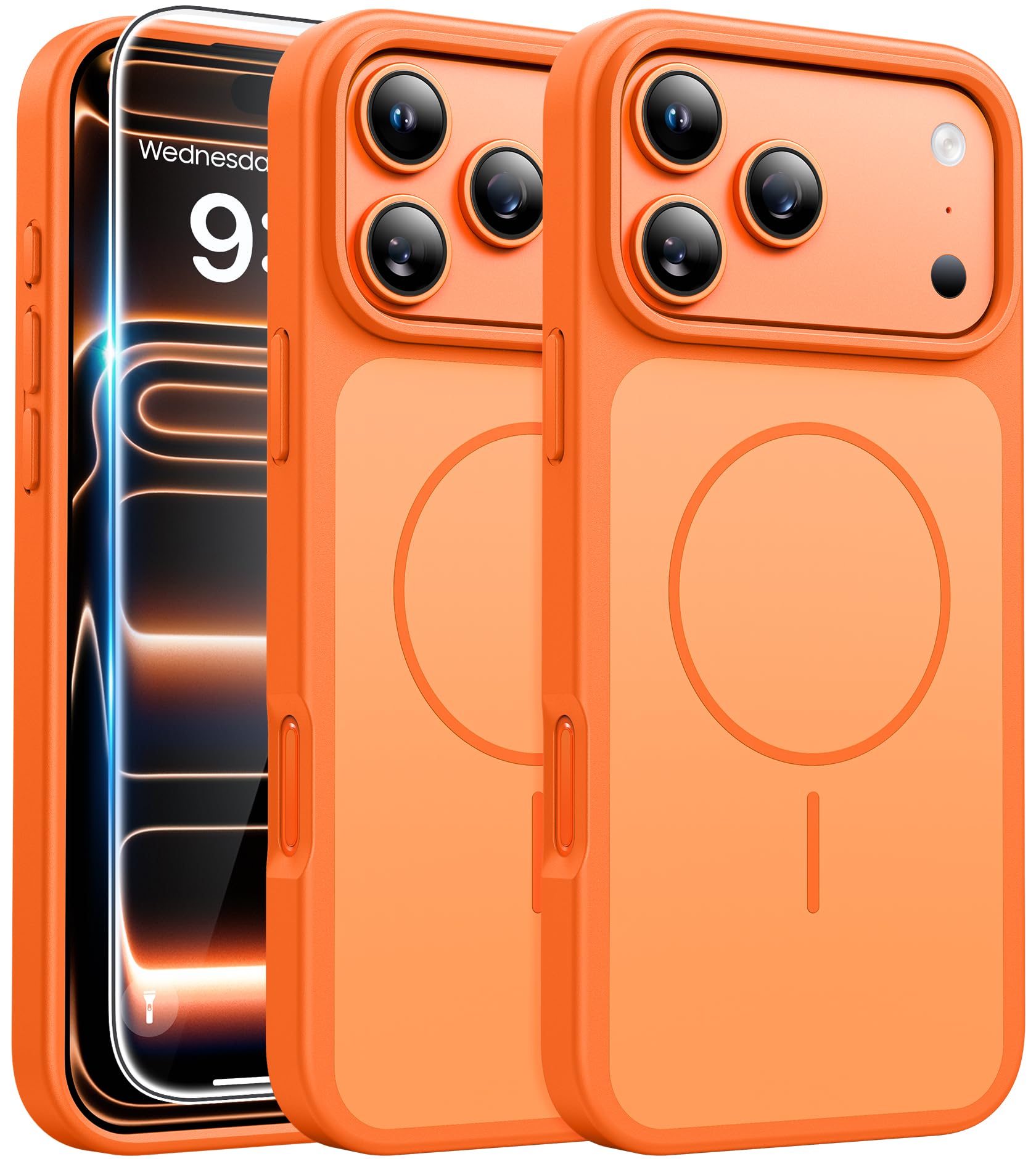 FNTCASE for iPhone 17 Pro-Max Case Compatible with Magsafe Phonecase | Screen Protector, Military Grade Drop Protection, Slim Magnetic Phone Cases, Shockproof Bumper Cell Cover