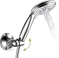 Vista 4 de HotelSpa - Soporte de pared de ducha de mano universal ajustable en ángulo para un fácil alcance/ángulo perfecto para cualquier ducha. Bloqueo