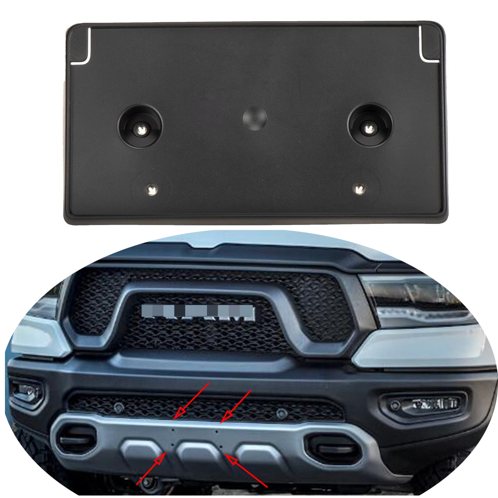 License Plate Relocation Kit, fits Ram 1500 2025