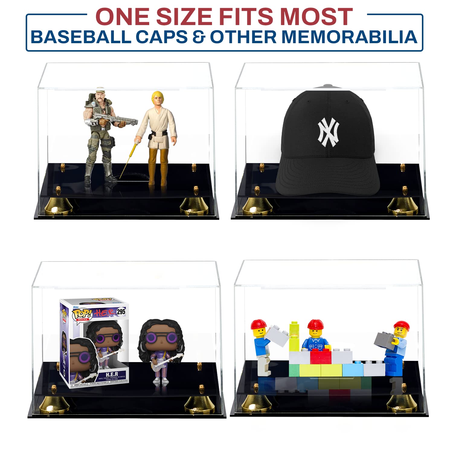 Snapklik.com : PENNZONI Baseball Cap Display Case - Clear Acrylic Cap ...