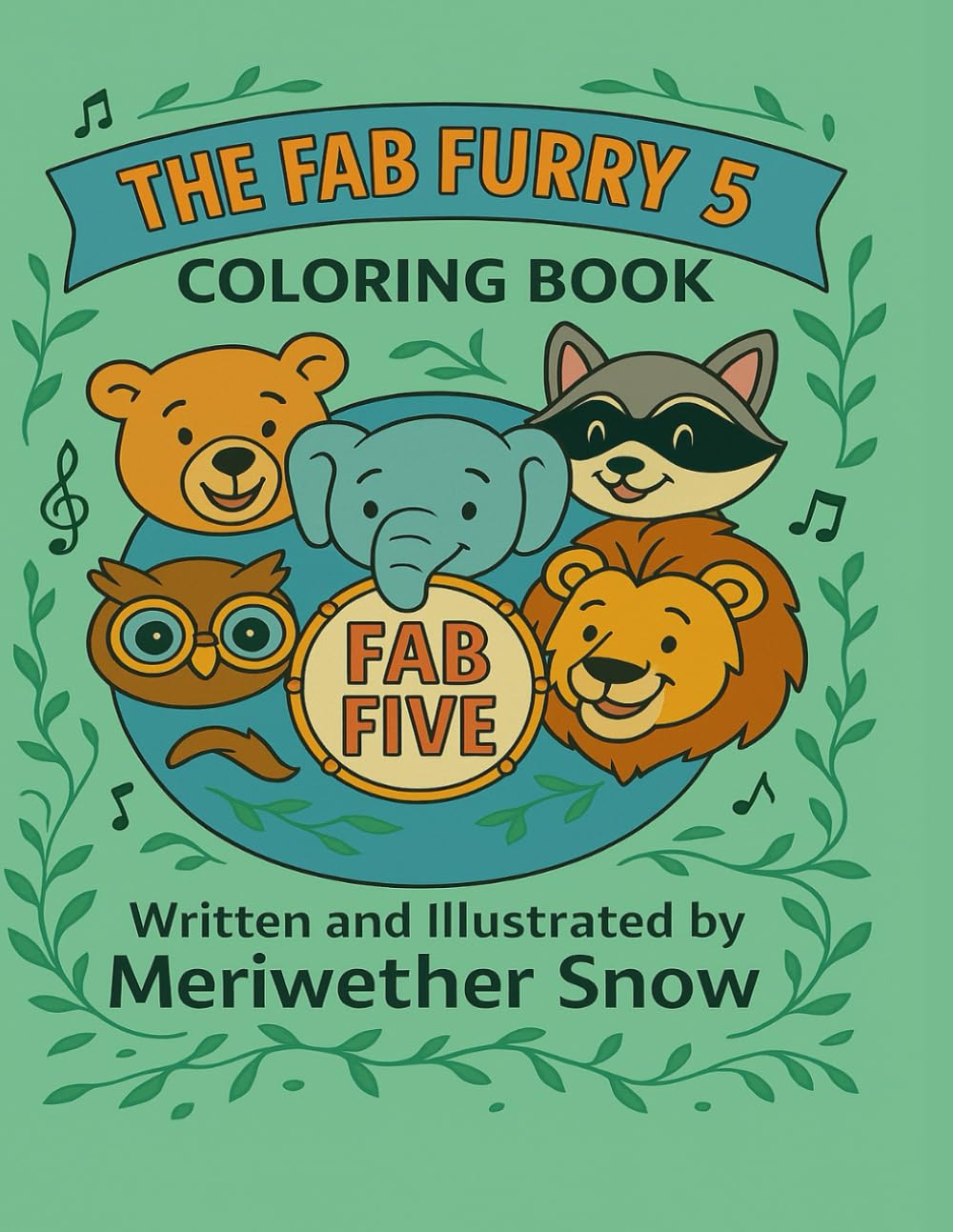 The Fab Furrry 5 Coloring Book