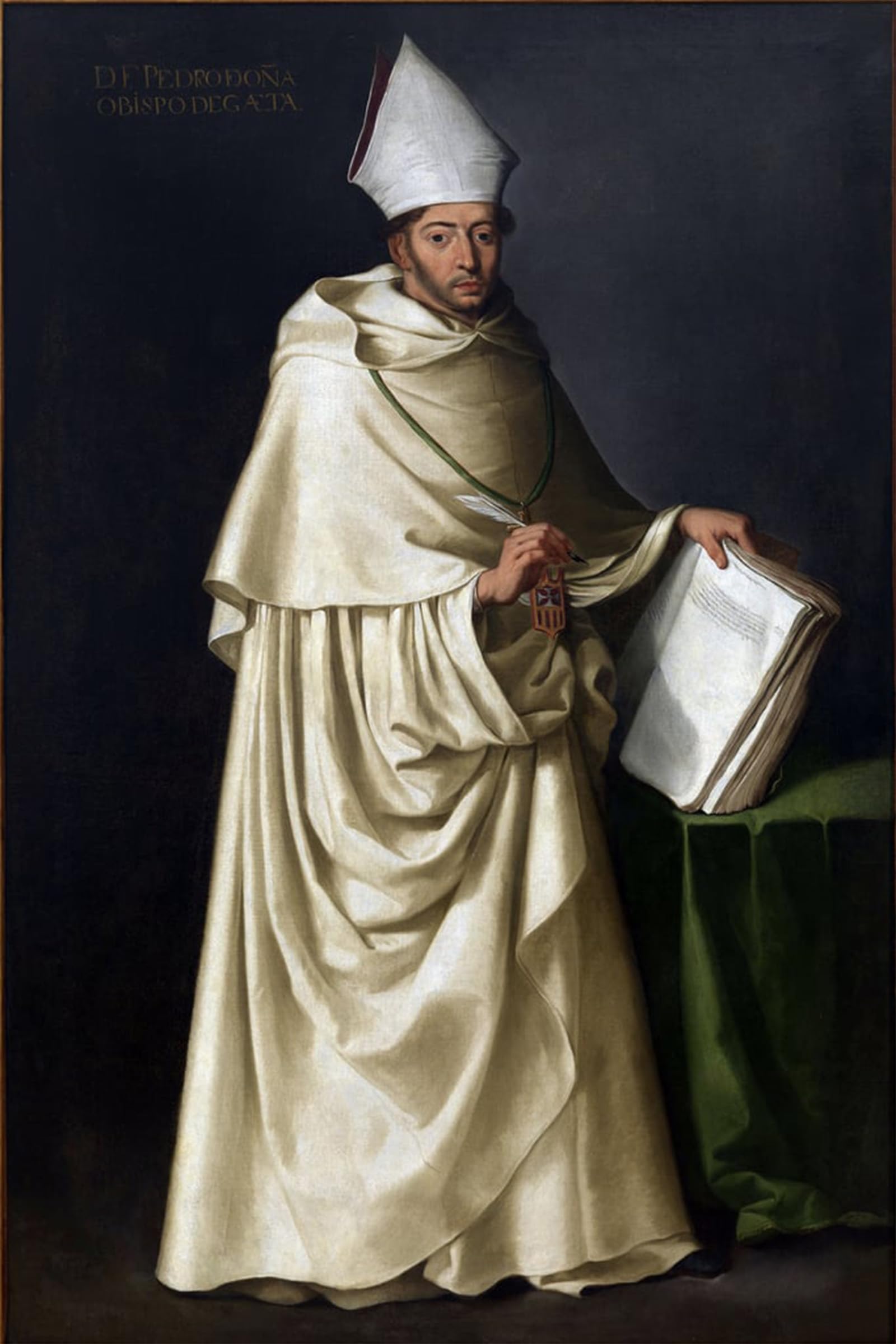 ARTXLXXBN Famous Art Print Poster Vintage Wall Art Pedro De Ona by Zurbaran Francisco by Francisco De Zurbaran Canvas Art Poster for Home Decor 60x90cm