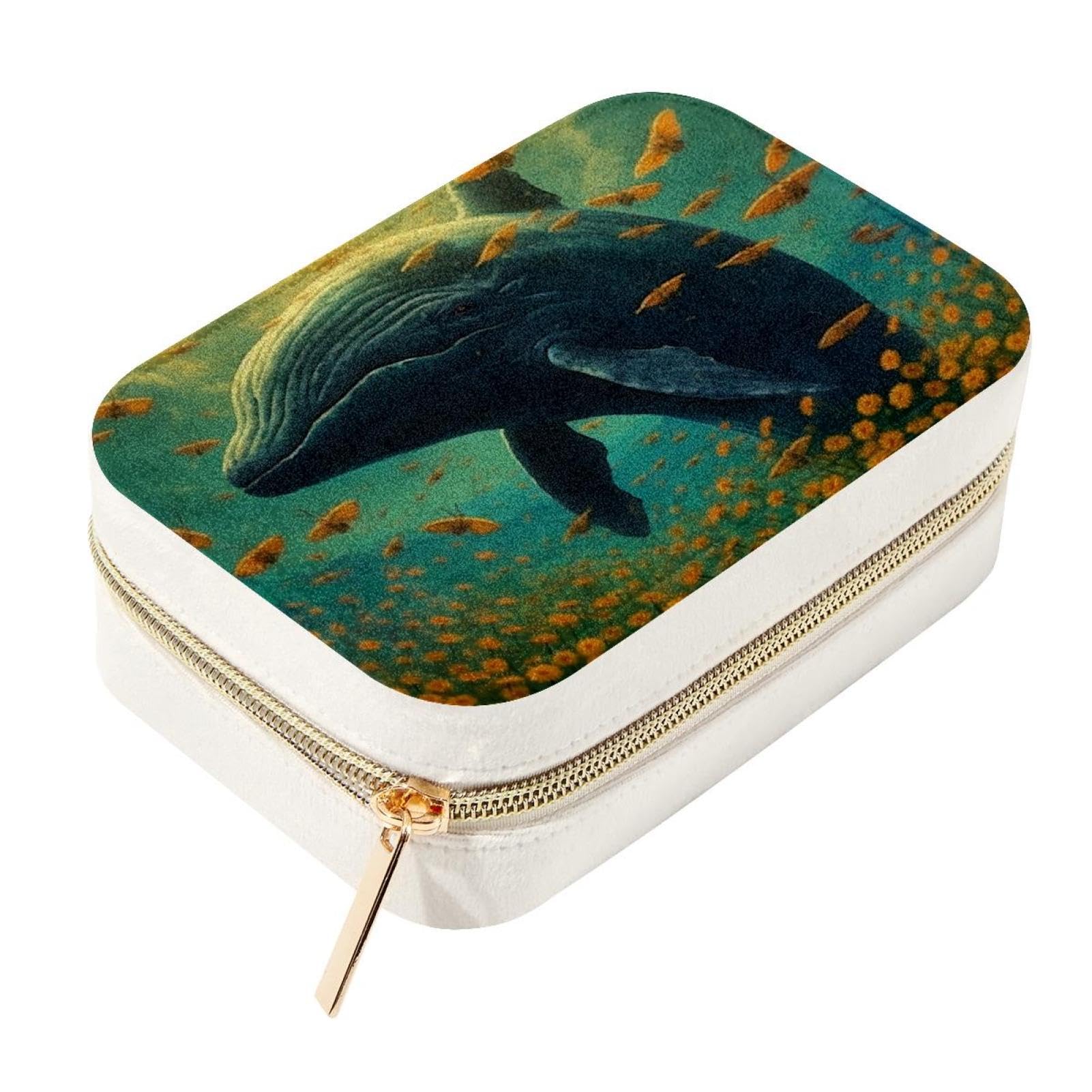 Boîte à bijoux baleine idéale pour emporter vos colliers en voyage