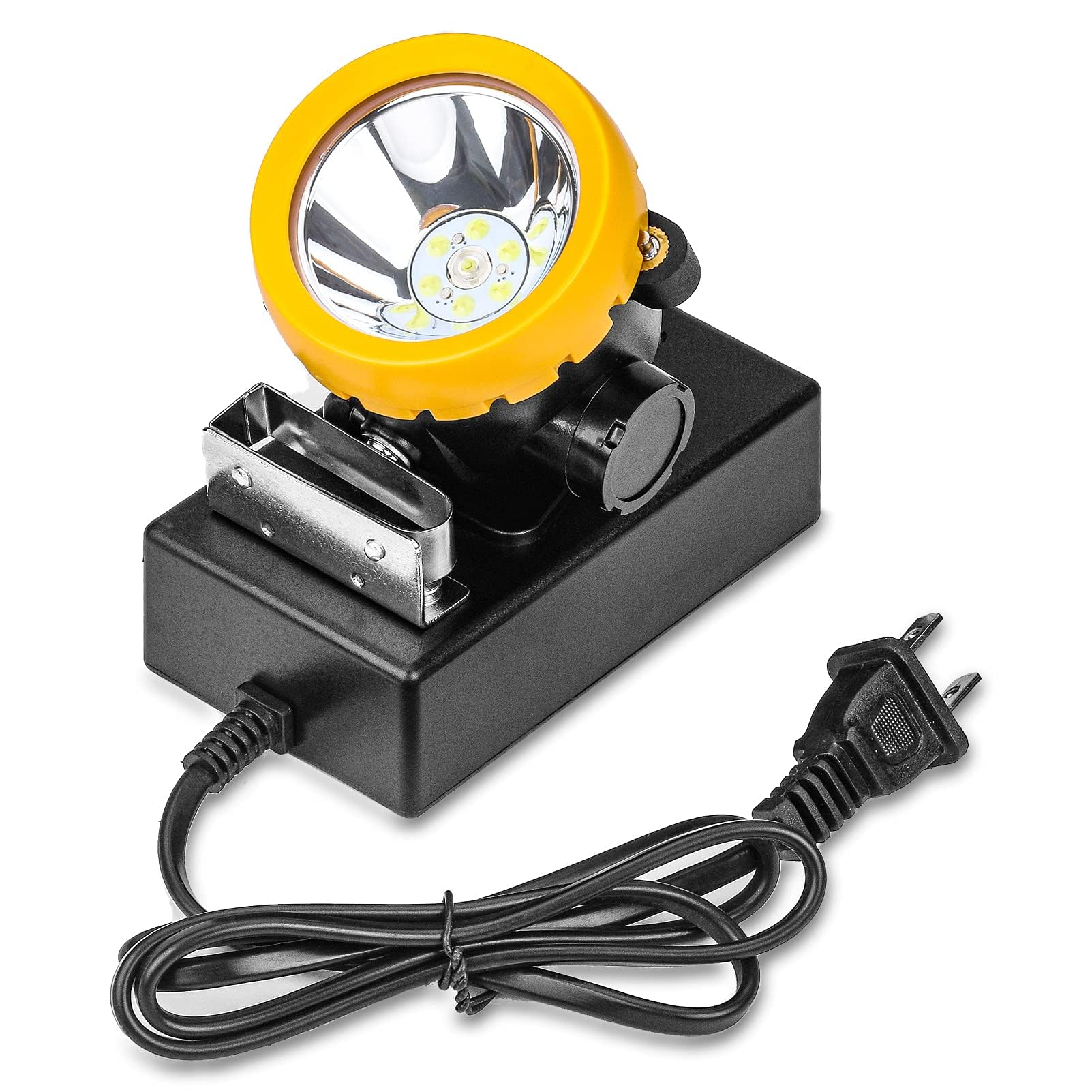 Wodoodporna, odporna na wybuchy, bezpieczna górnicza lampa czołowa, 2000 mah 1+6 diod LED, lampa górnicza do kopalni węgla, wodoodporna, podziemna lampa czołowa do kasku ochronnego