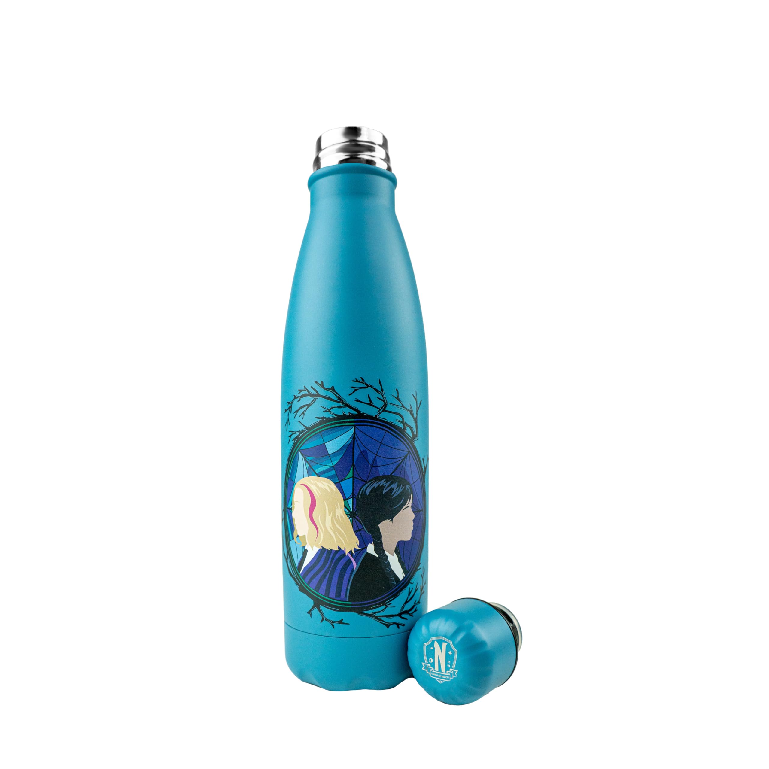 Wednesday Unisex Kids Turquoise And Enid Insulated Water Bottle | Acotis