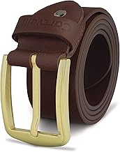 Cartvelli Vintage Ledergürtel Herren 38mm Made in Germany - Geschenkbox - Gürtel Schließe Gold