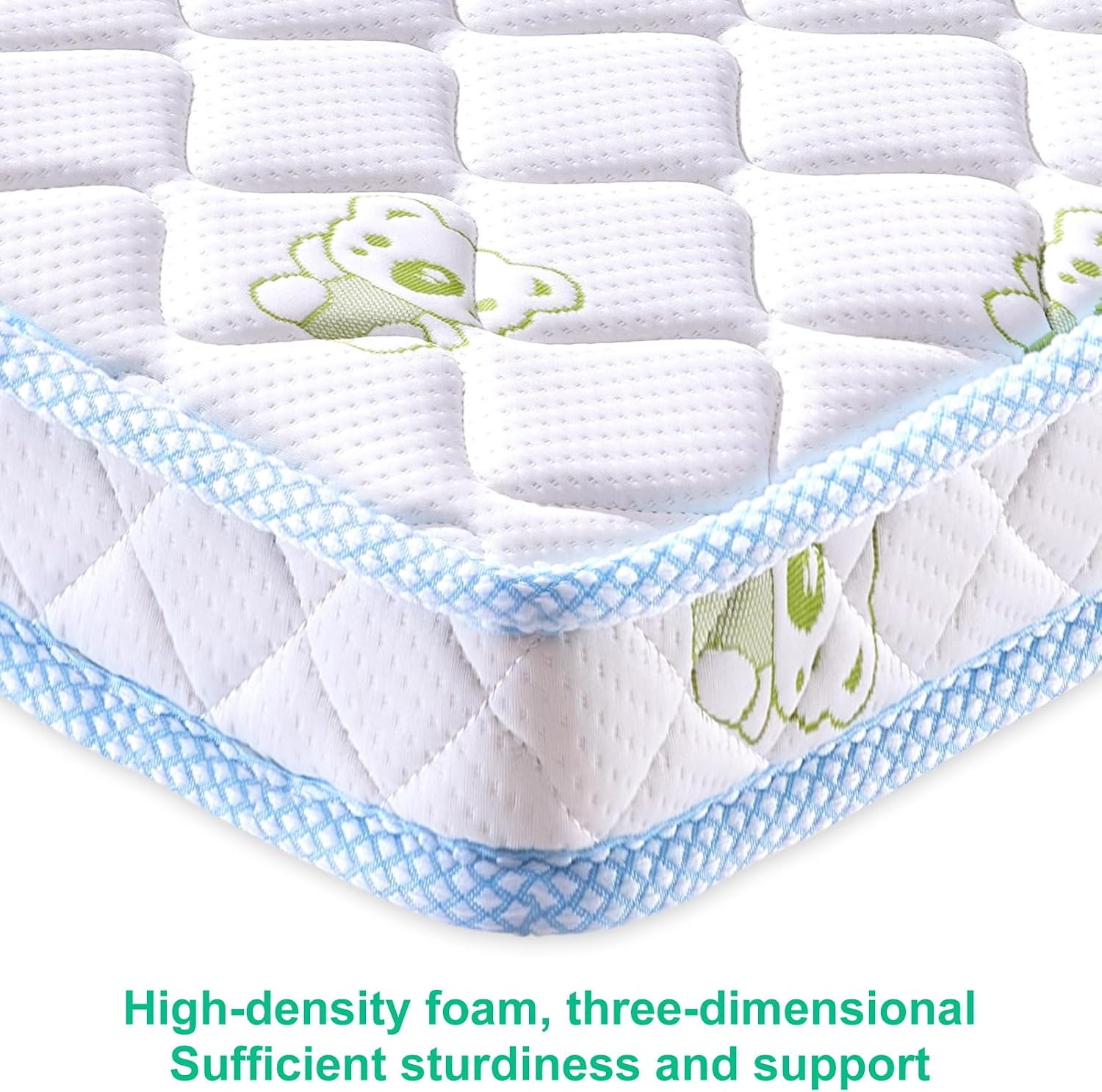 Letmxiu Premium Crib & Toddler Mattress, 100% Knitted Fabric, Premium Fleece Surface-Hypoallergenic, Soft Breathable, 5" Thick-Firm and Optimal Support, Non-Toxic Crib Mattress for Toddler Beds