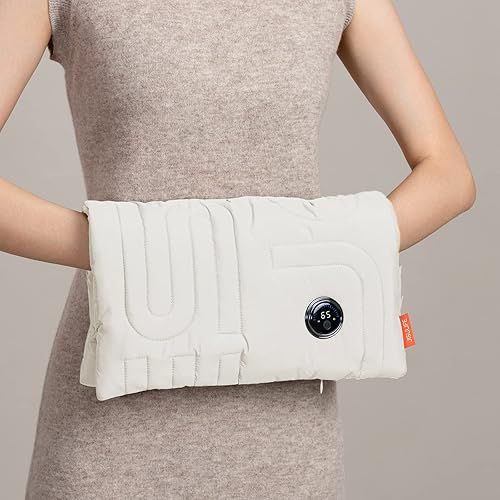 JISULIFE Bolsa calentadora de manos, calentador de manos rápido, calentadores de manos portátiles recargables con banco de energía, 3 niveles de
