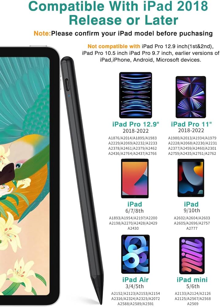 Amazon.com: Stylus Pen for iPad 6th-11th Generation, 10 Mins Fast