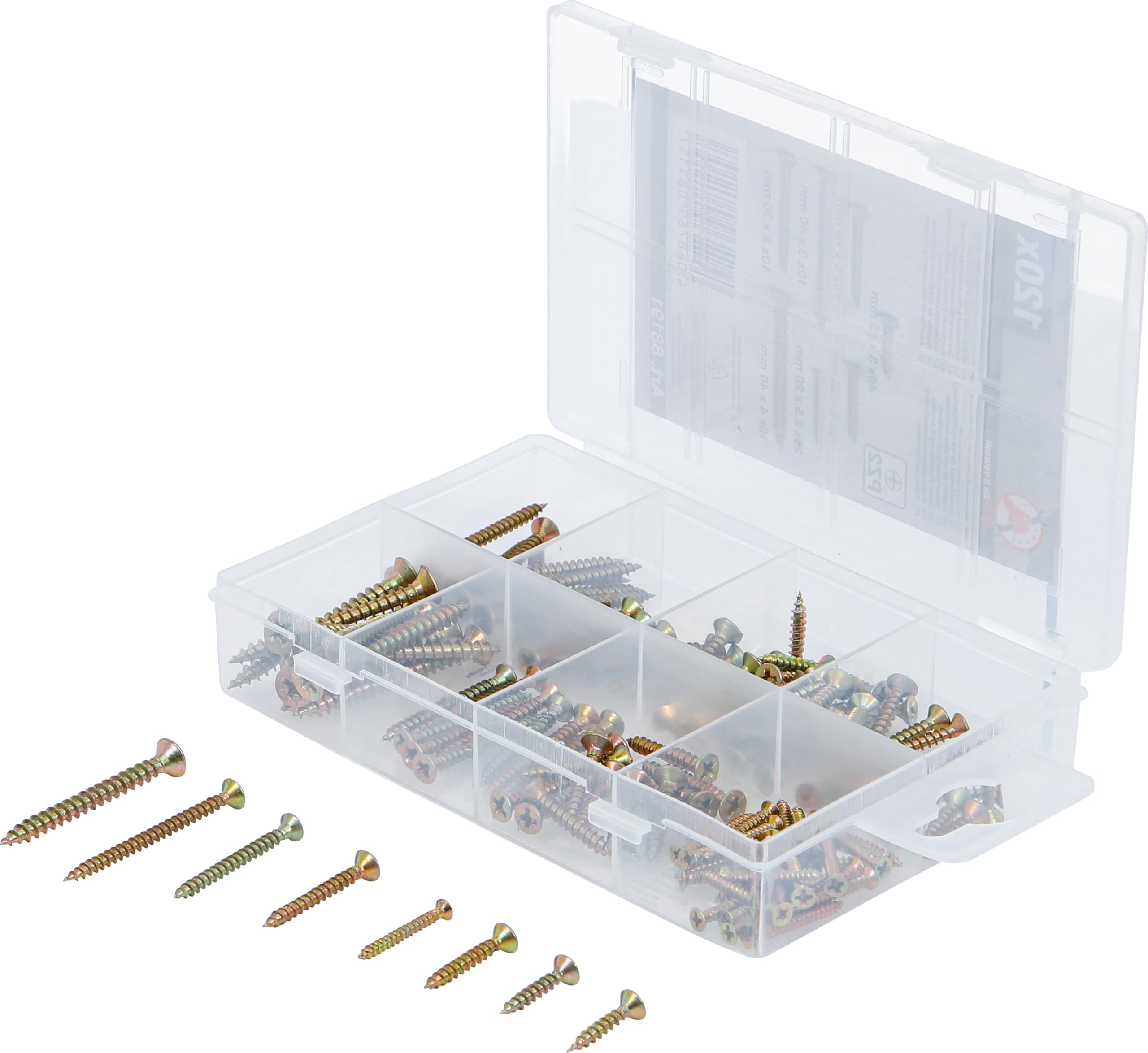 BGS Diy 88191 | Multipurpose Screws | Cross Slot PZ2 | 120 pcs.