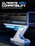 UpHere Carte graphique Brace,Addressable RGB Porte-cartes vidéo GPU Support en hauteur réglable, Blanc GB10TC