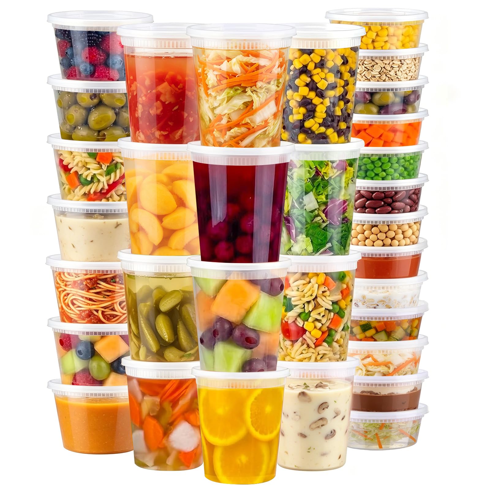 Lamosi Deli Containers with Lids 48 Sets