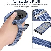 Vista 2 de Ambison Upgraded Controller Grips Cover for Oculus Meta Quest 3S/3 Accessories,with Adjustable Nylon Active Knuckle Straps&Battery Opening