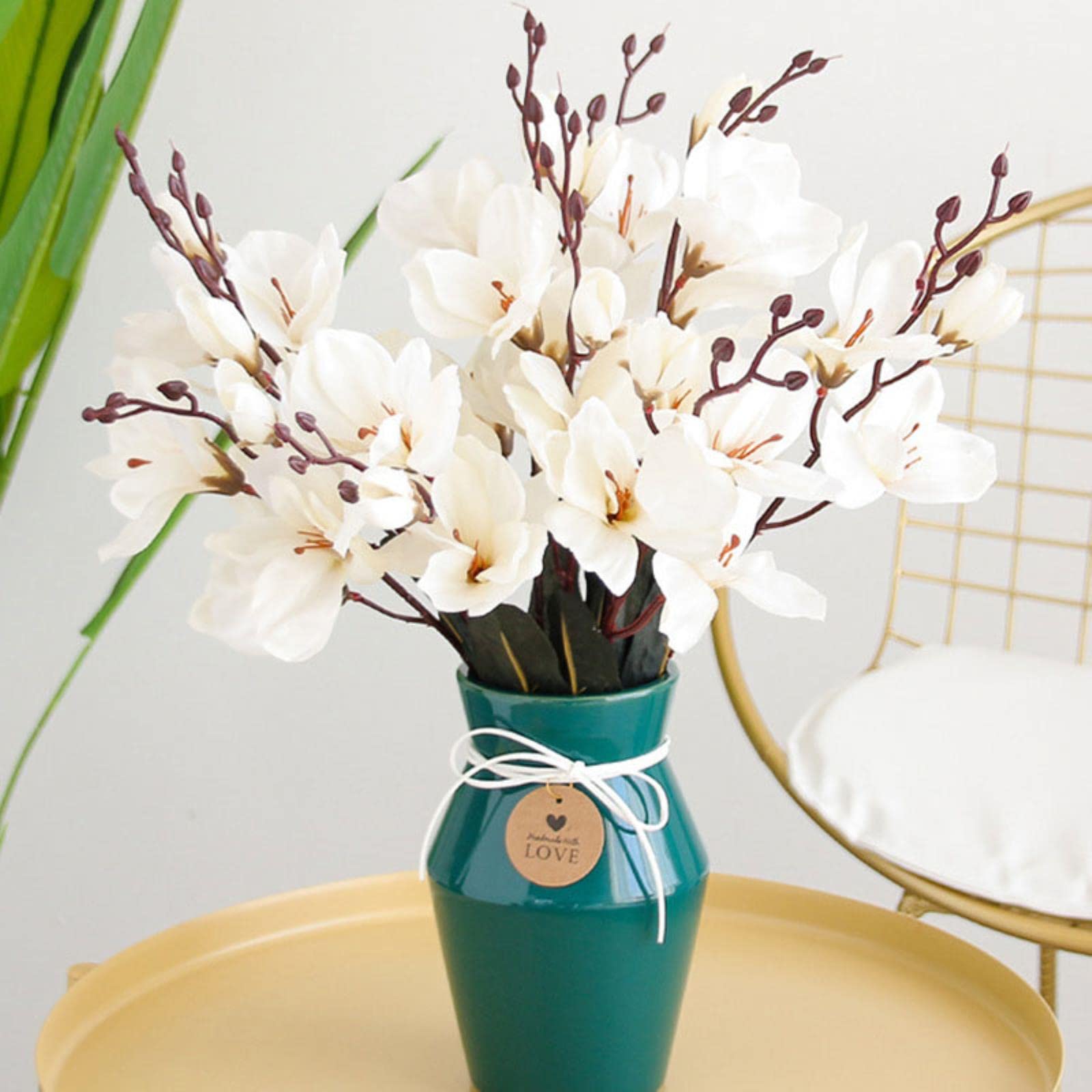 Magnolia roze kunstbloem 105 cm – Bloemen van kunst